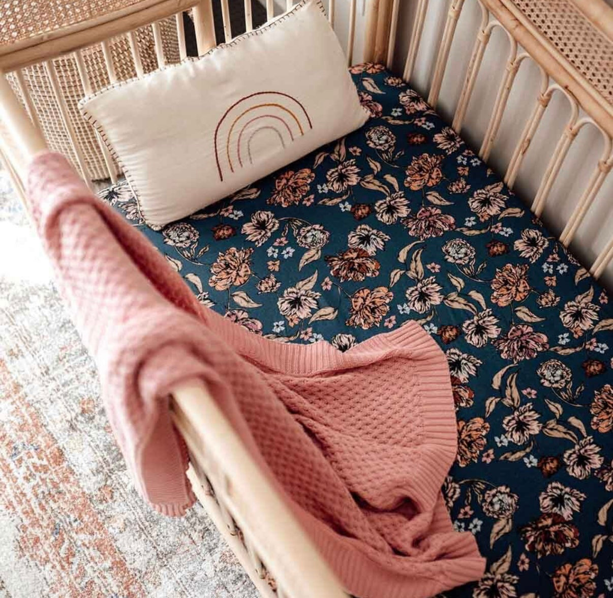 Snuggle Hunny Rosa Diamond Knit Baby Blanket