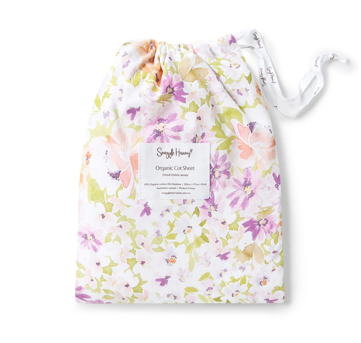 Snuggle Hunny Fitted Cot Sheet Isla