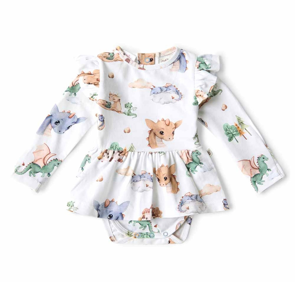 Snuggle Hunny Dragon Long Sleeve Dress