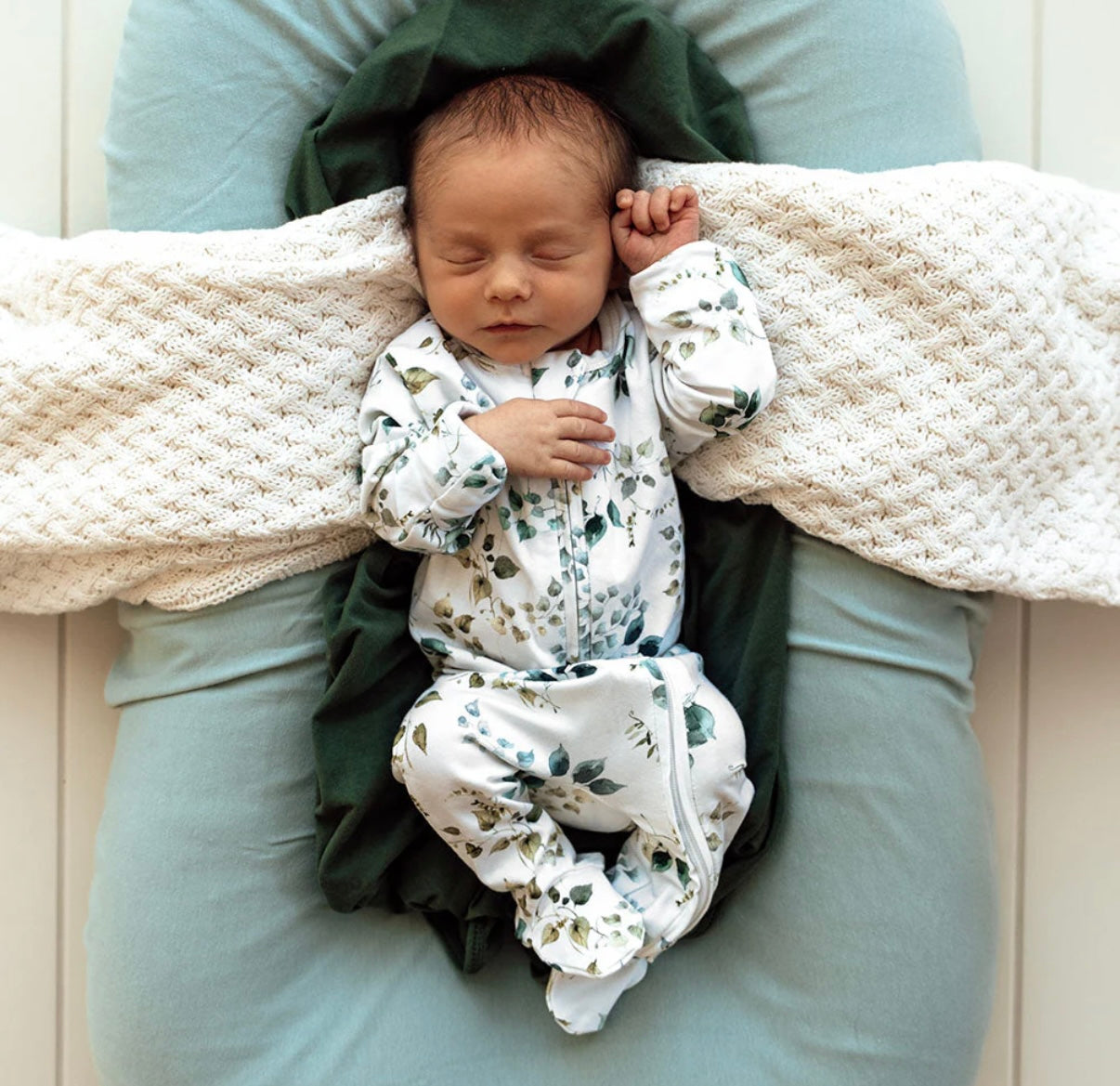 Snuggle Hunny Eden Organic Snuggle Sleepsuit Zip Footie