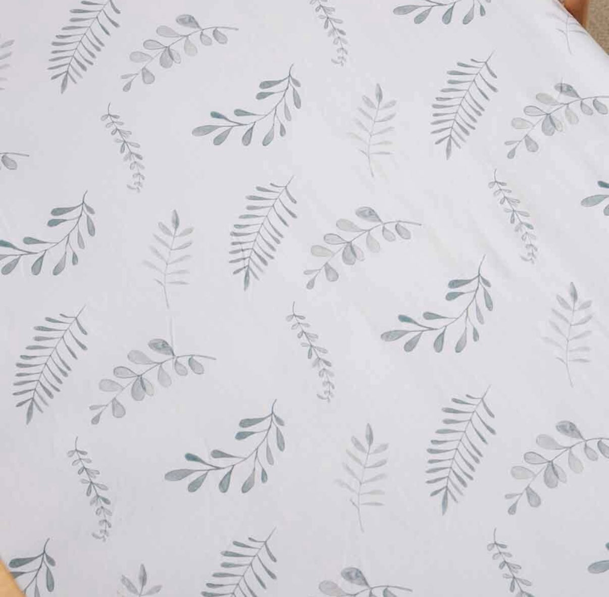 Snuggle Hunny Wild Fern Fitted Cot Sheet