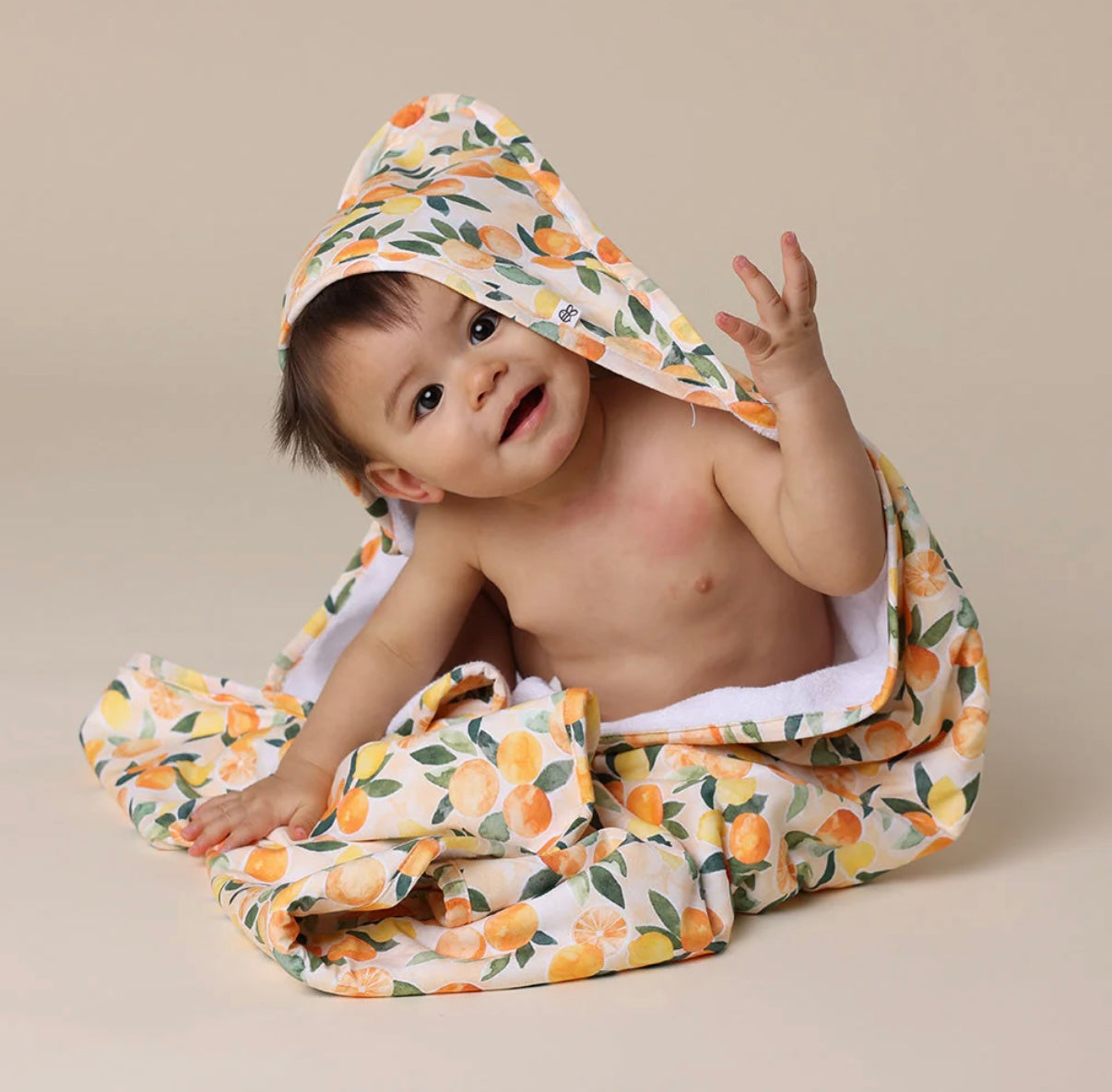 Snuggle Hunny Sunny Citrus Hooded Towel