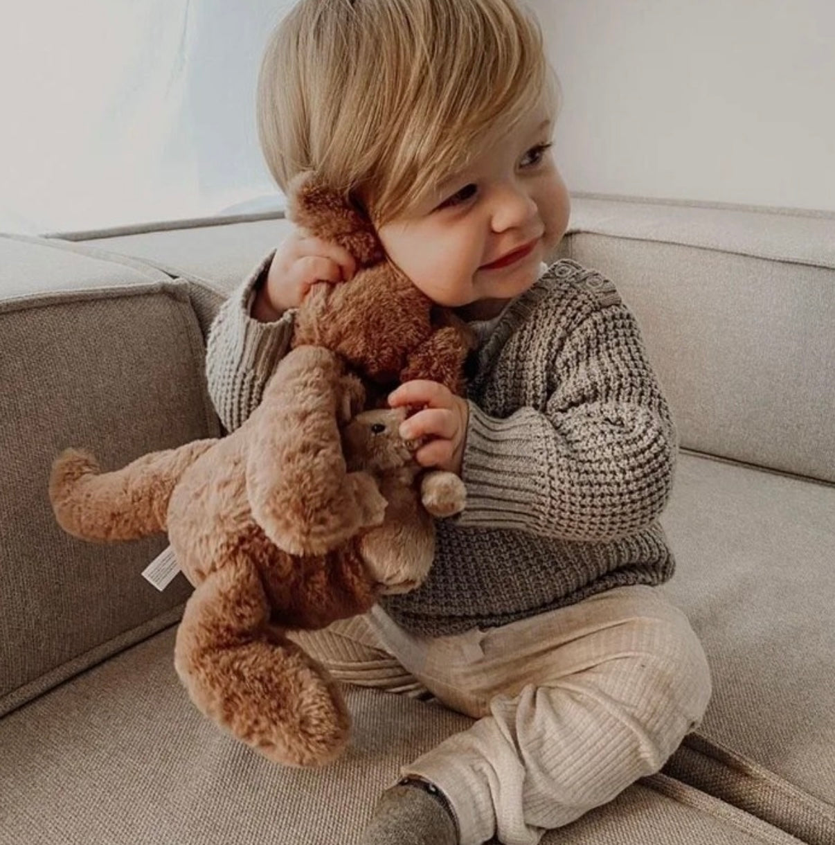 Petite Vous Koko Kangaroo & Baby Jojo Soft Toy