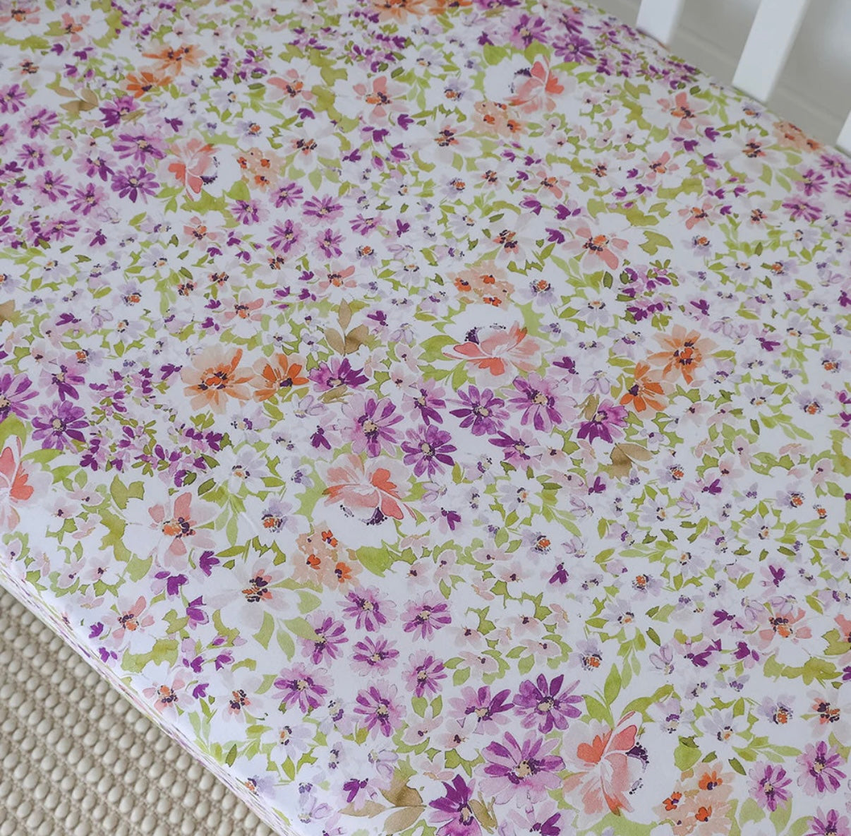 Snuggle Hunny Fitted Cot Sheet Isla