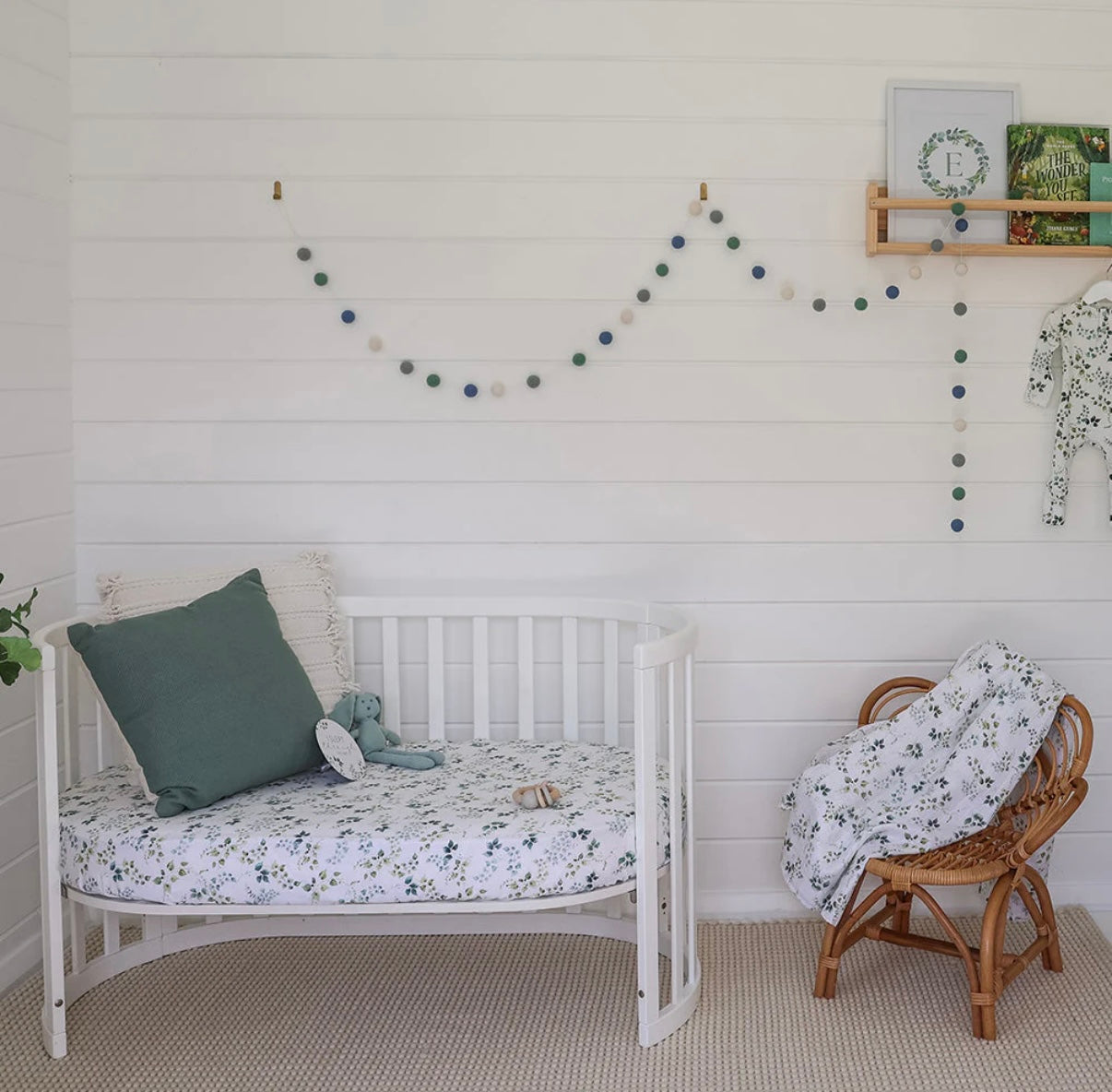 Snuggle Hunny Fitted Cot Sheet Eden