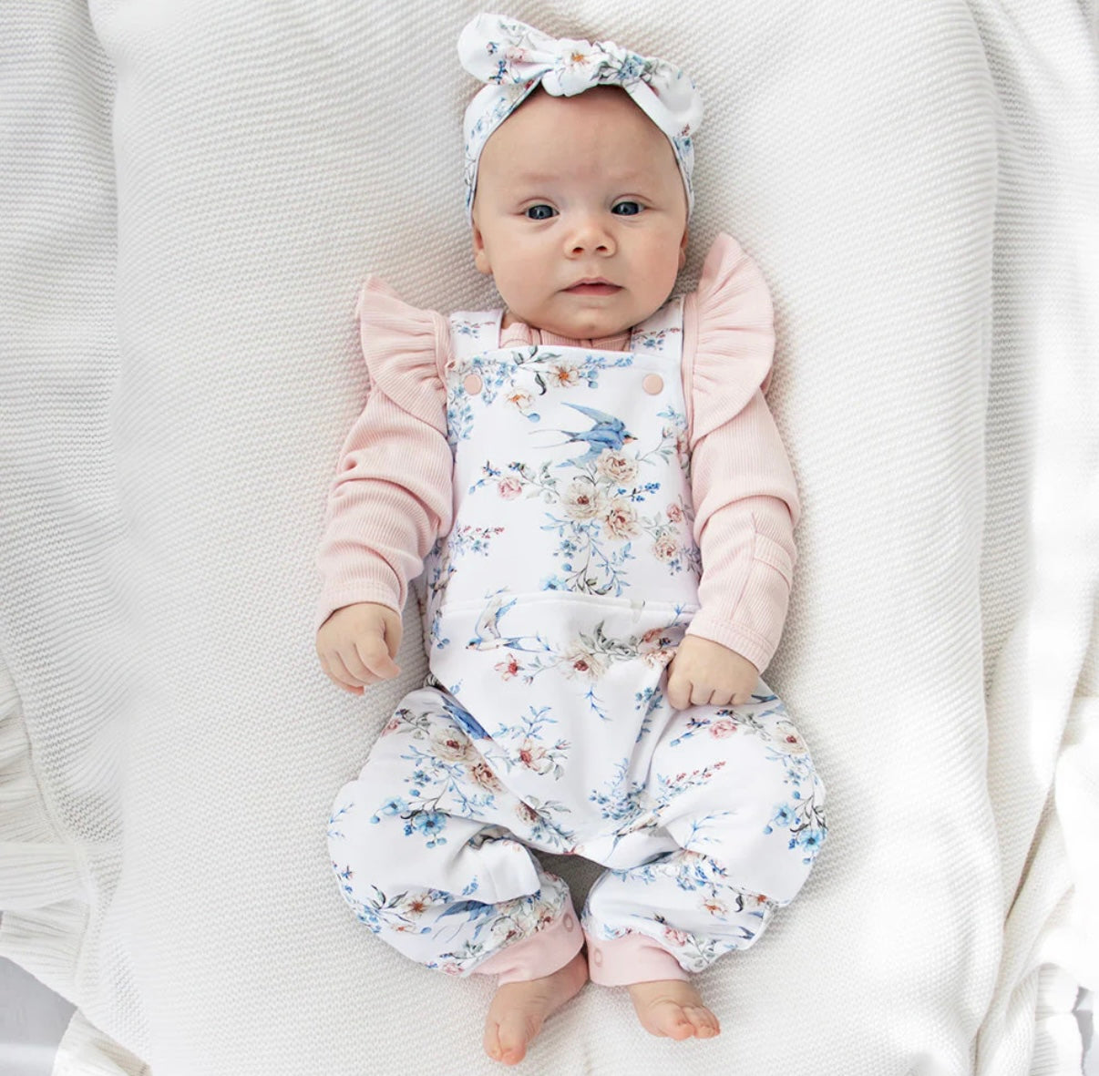 Snuggle Hunny Sweet Swallows Snuggle Overalls