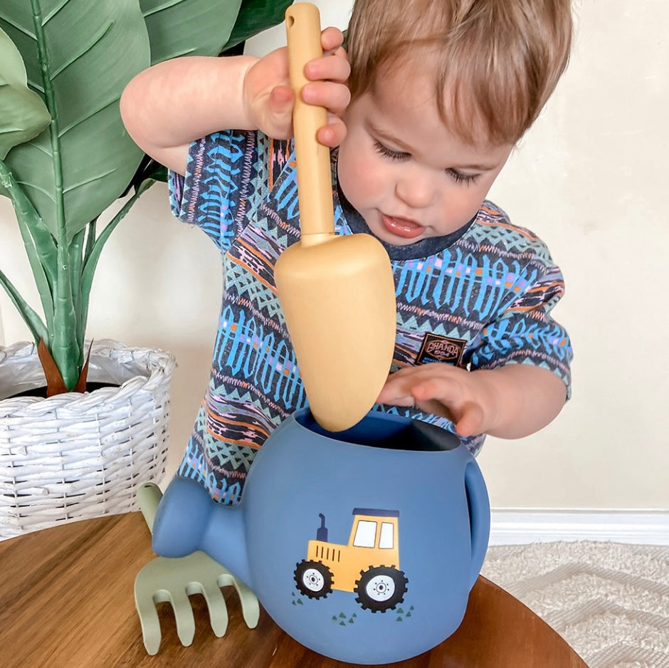 Playground My First Gardening Set Blue Tractor