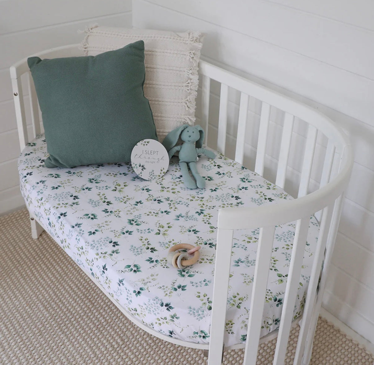 Snuggle Hunny Fitted Cot Sheet Eden