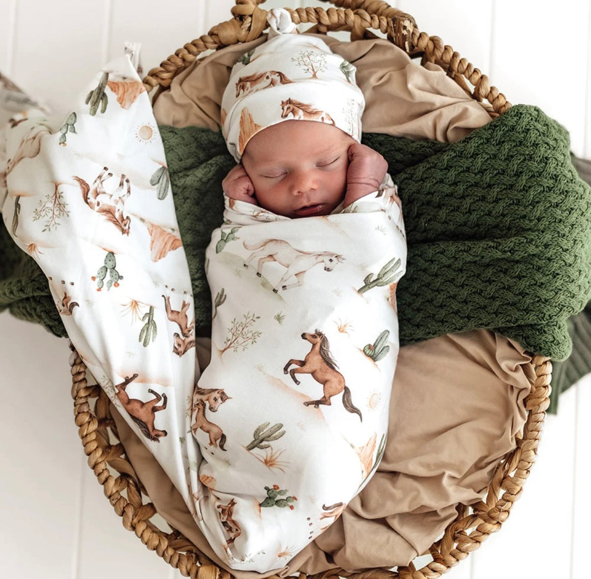 Snuggle Hunny Wrap & Beanie Set – Various