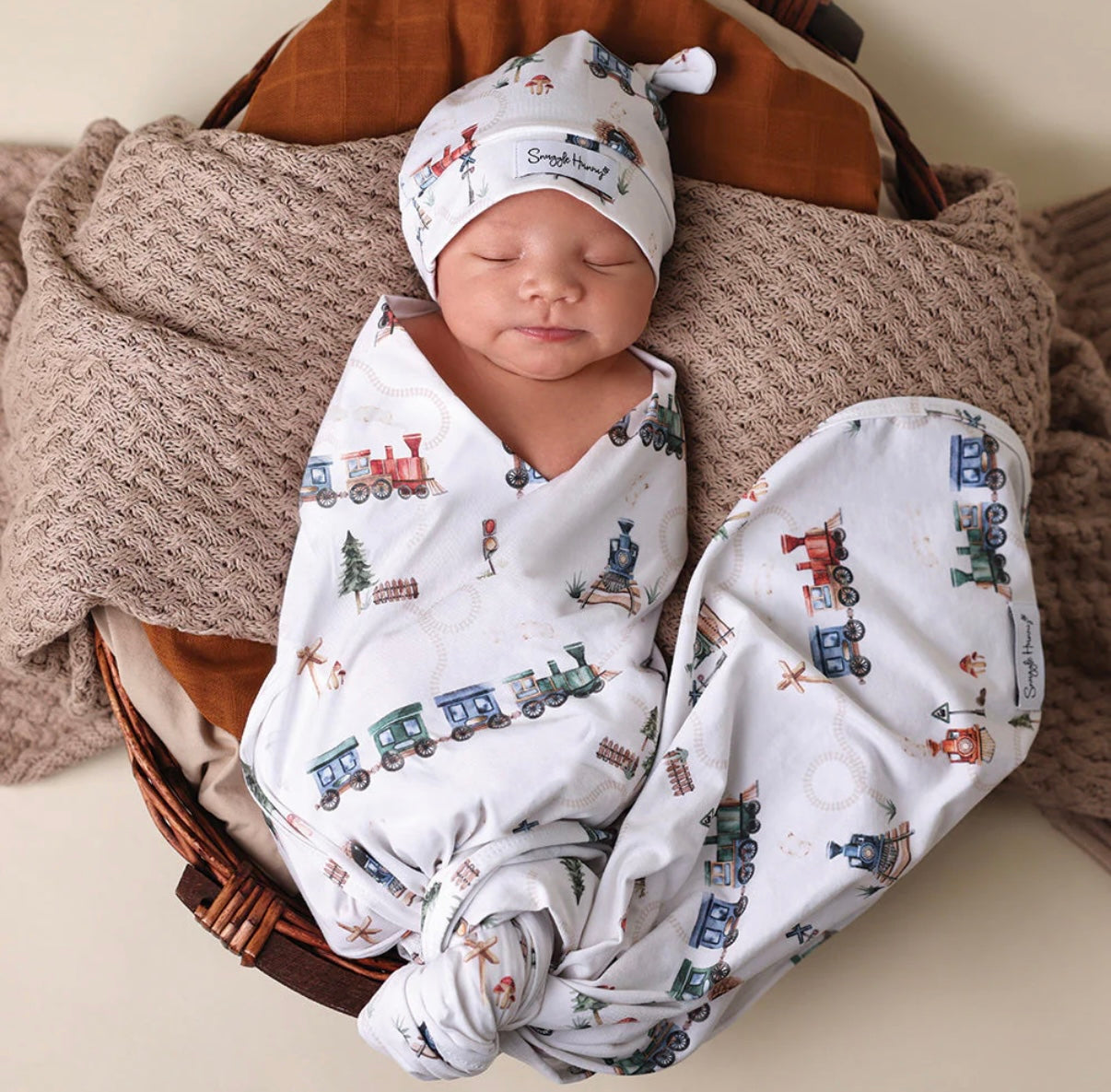 Snuggle Hunny Wrap & Beanie Set – Various Designs