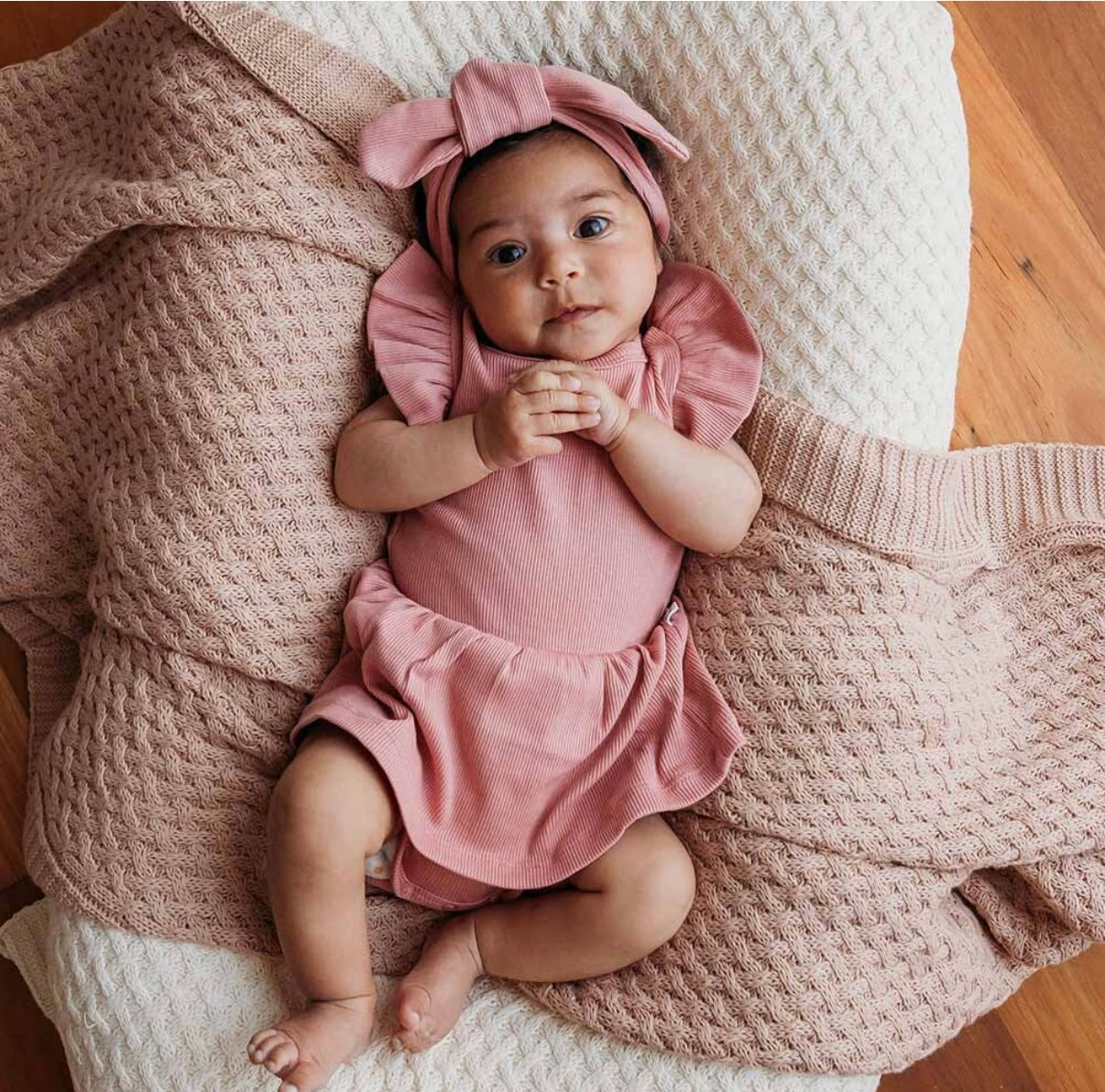 Snuggle Hunny Rose Short Sleeve Dress