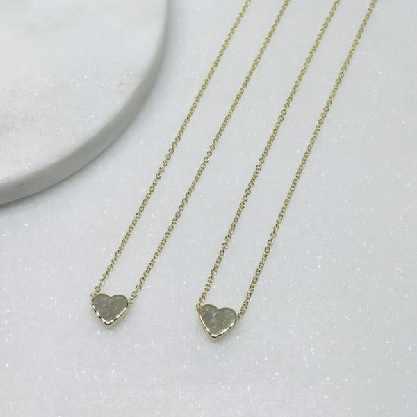 Mummy & Me Mother & Daughter Heart Necklaces Gold