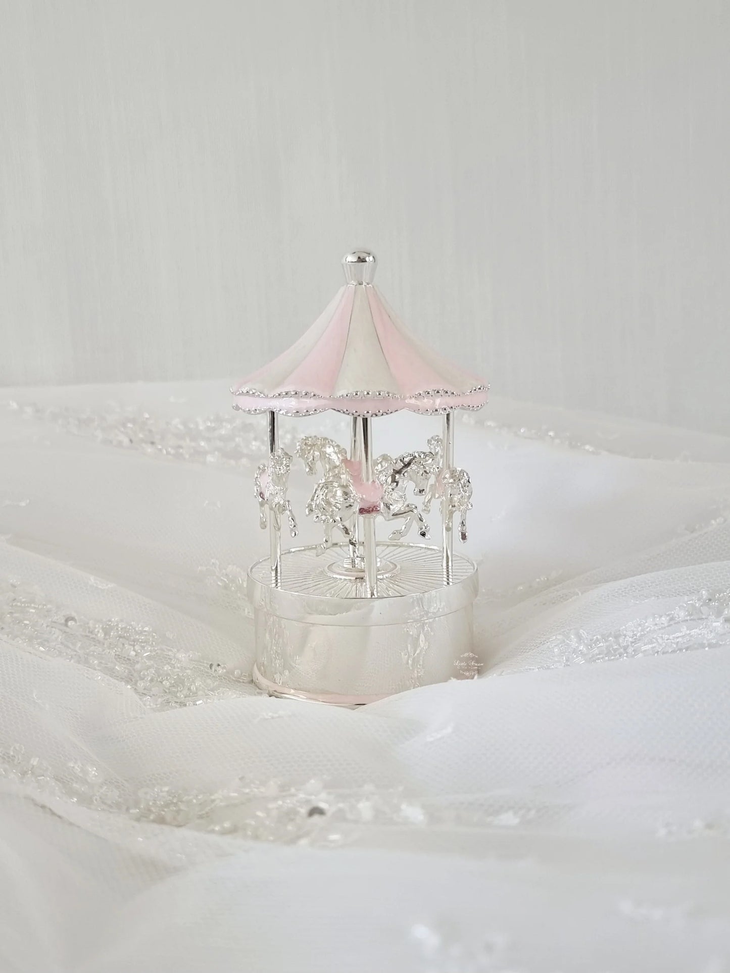 Russell Collection Pink Rocking Horse Carousel