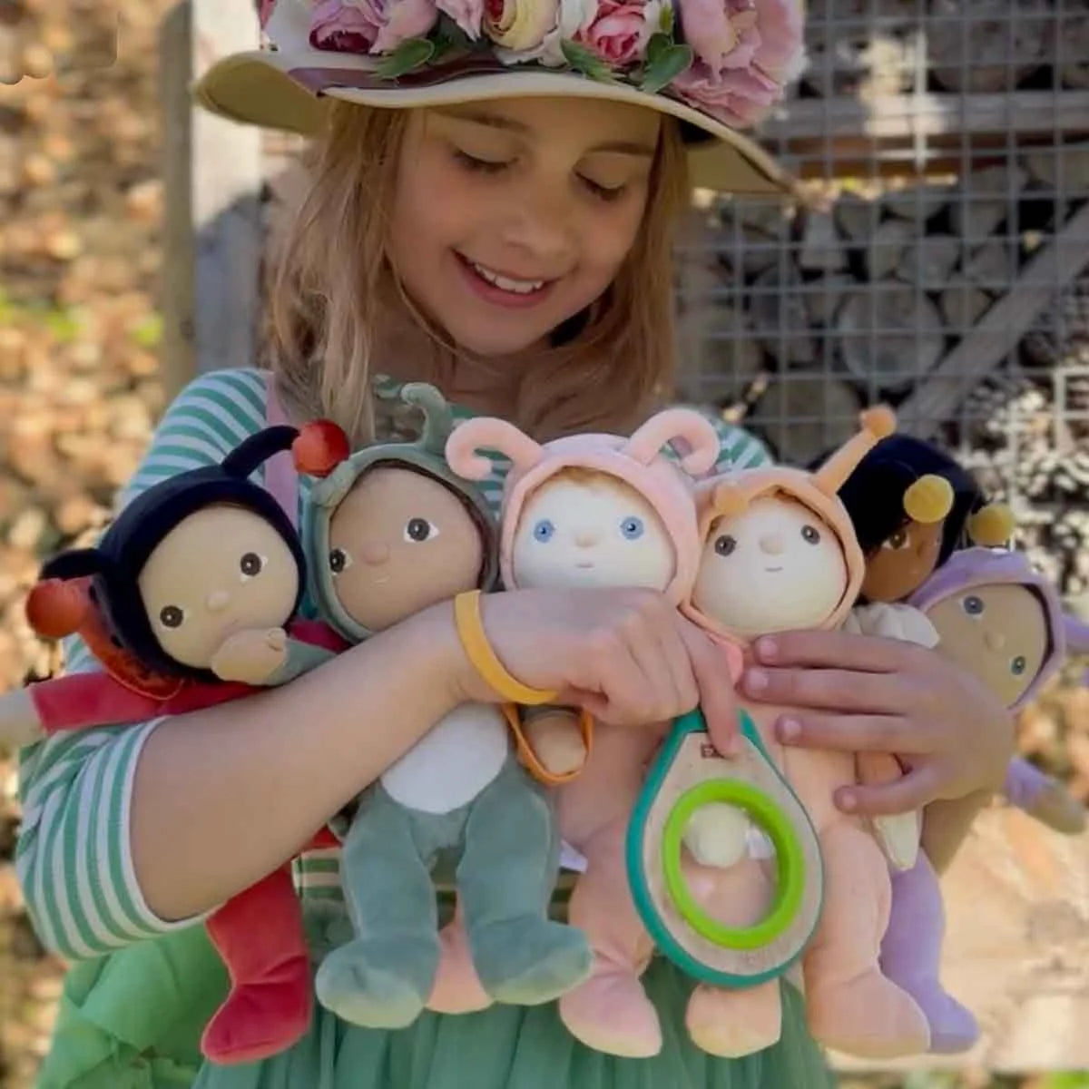 Ollie Ella Backyard Buddies Dinky Dinkum Doll Scottie Snail