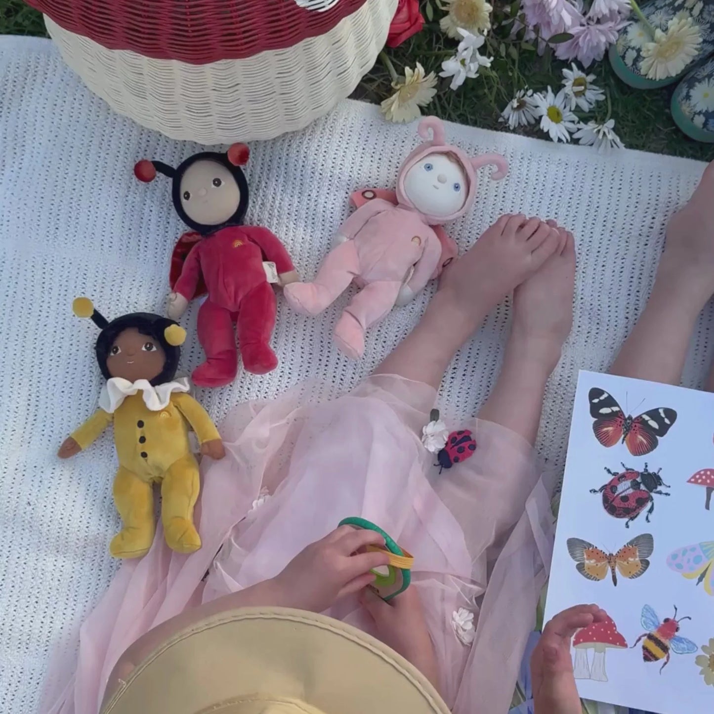 Ollie Ella Backyard Buddies Dinky Dinkum Doll Millie Moth