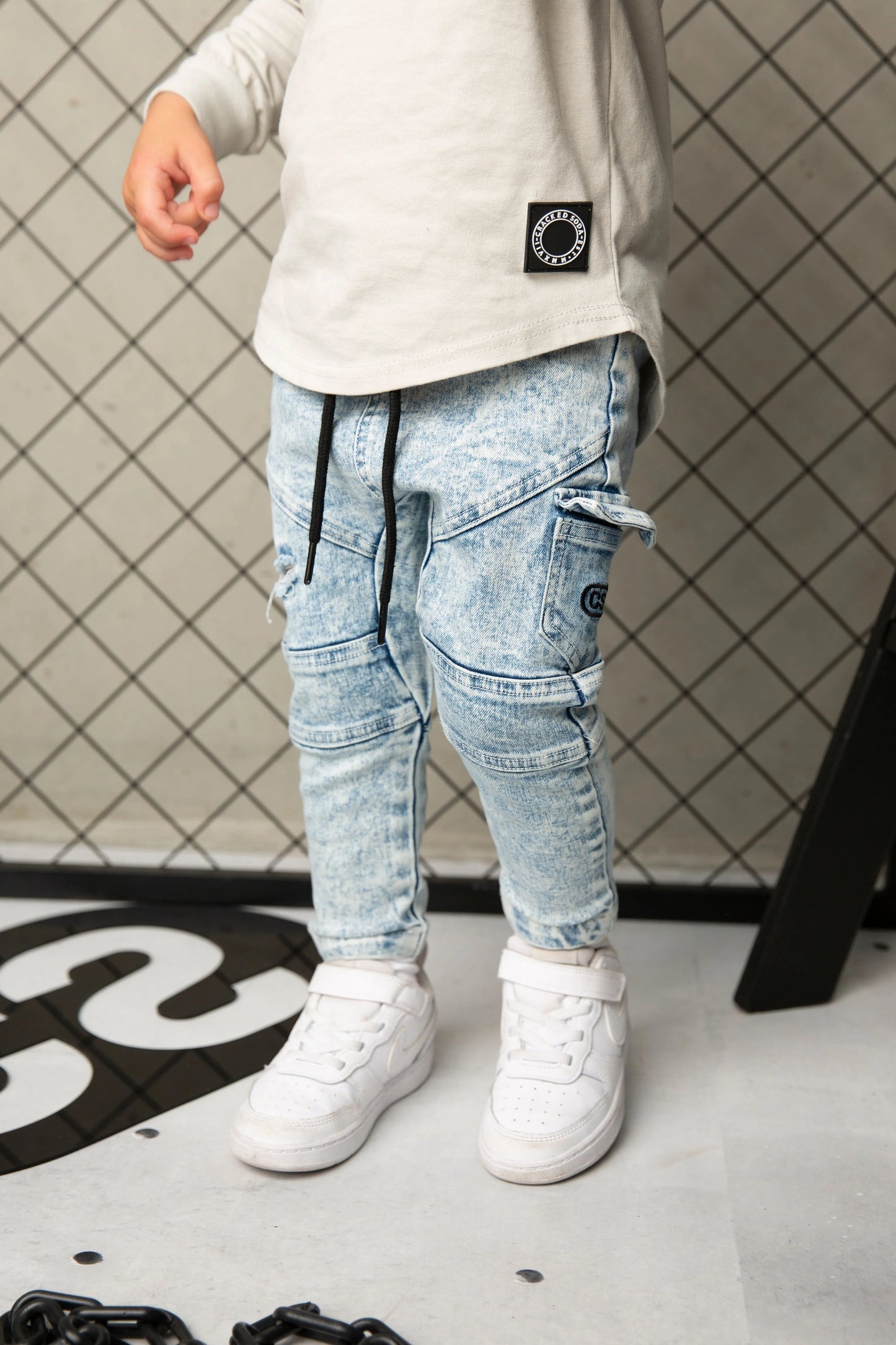 Cracked Soda CS Pocket Jeans Blue