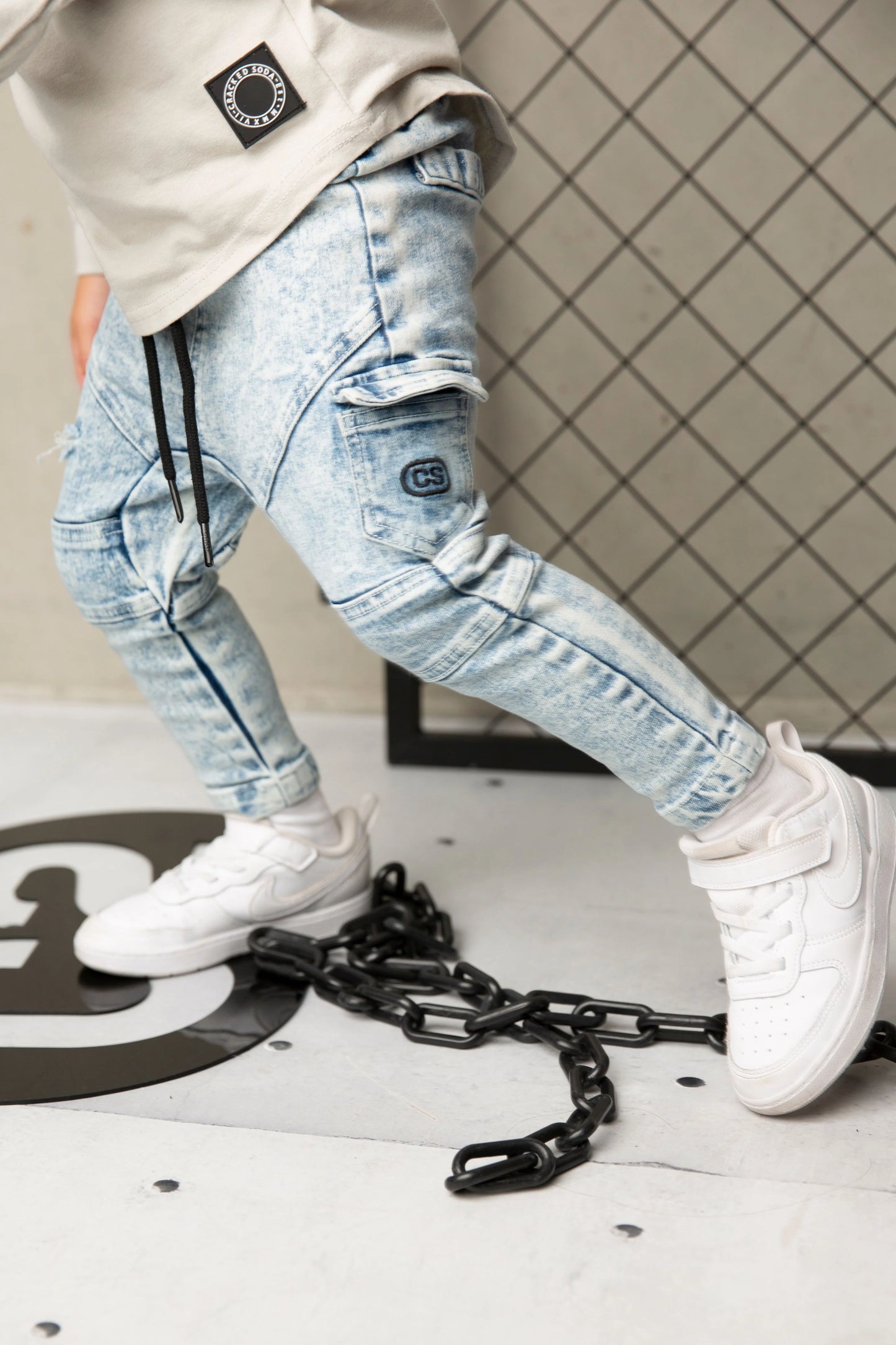 Cracked Soda CS Pocket Jeans Blue