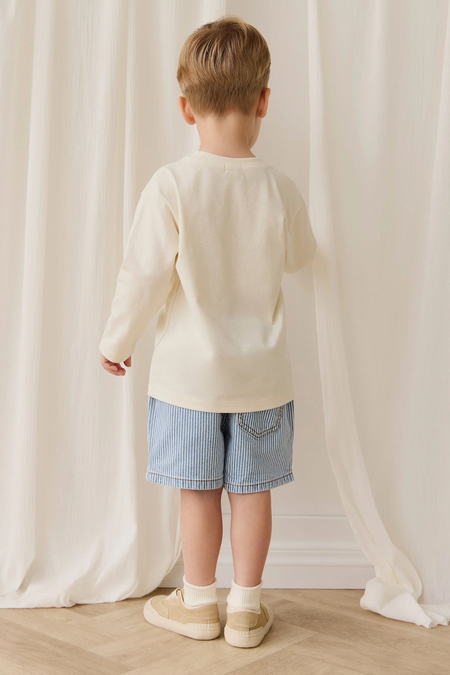 Jamie Kay Reid Denim Shorts Holiday Stripe