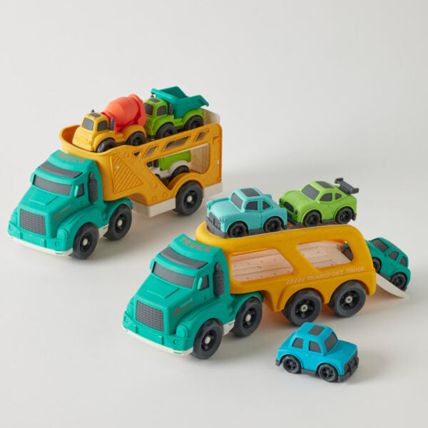 Jiggle & Giggle Bioplastic Vehicle Carrier Trucks