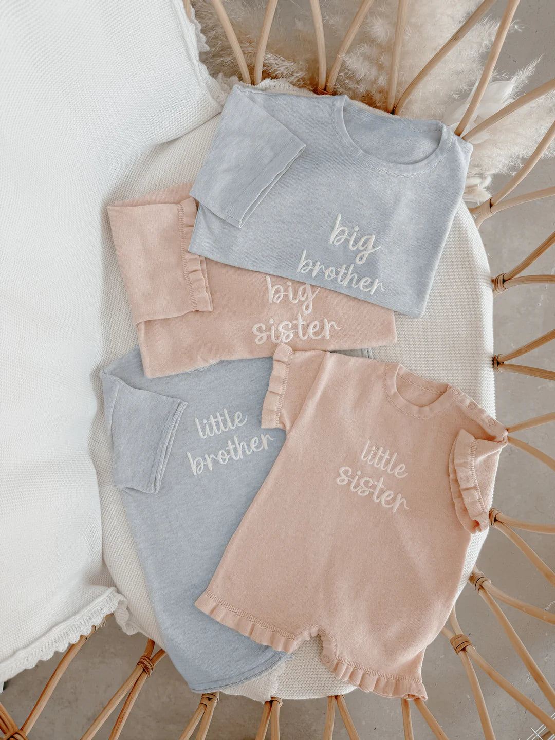 Blossom & Pear 'Little Brother' Playsuit Powder Blue