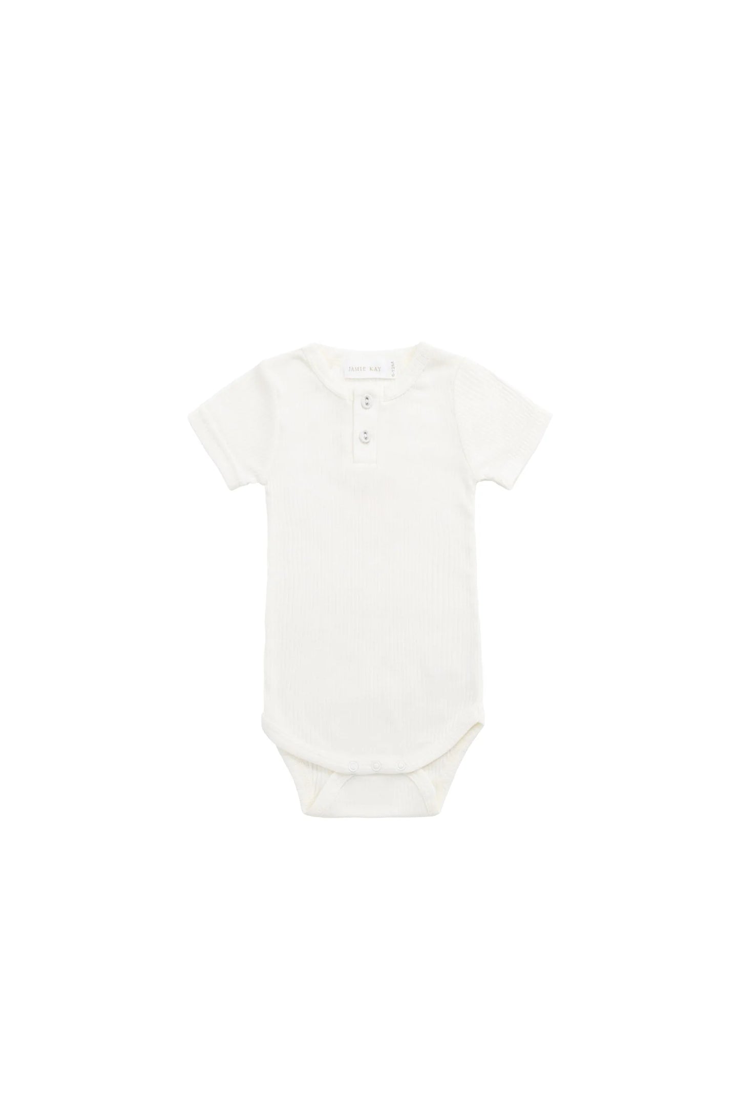 Jamie Kay Modal Darcy Rib Tee Bodysuit Milk