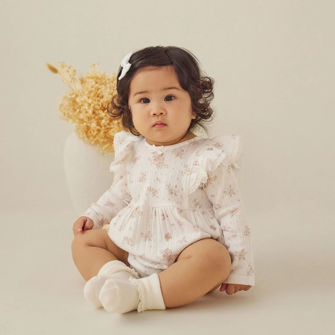 Aster & Oak Posie Floral Bubble Romper