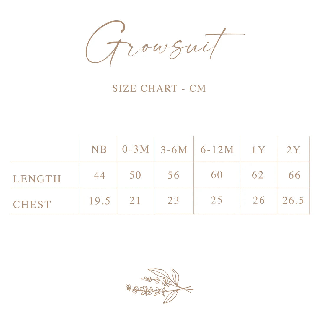 Blossom & Pear Long Sleeve Bamboo Growsuit Milk Bottle