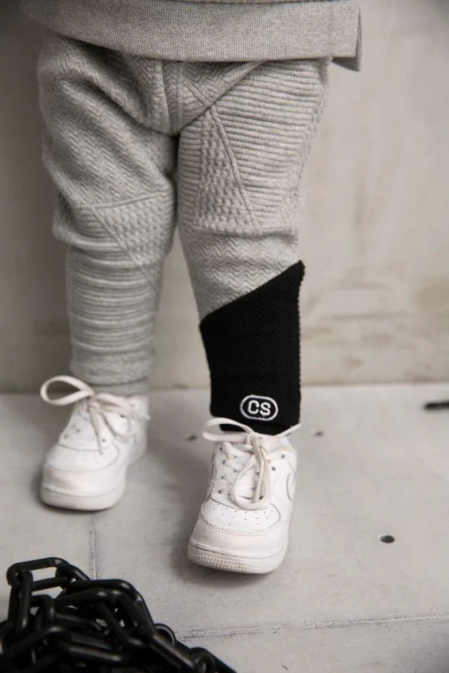 Cracked Soda Ajax Textured Trackpants Grey