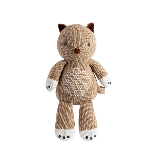 Living Textiles Australiana Knitted Toy Wally the Wombat