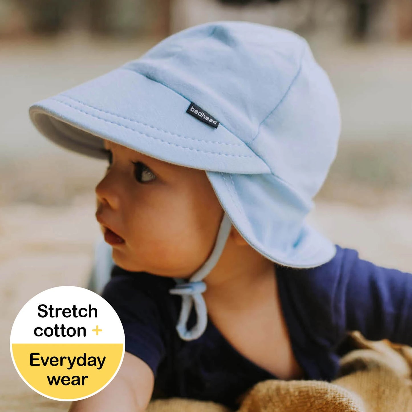 Bedhead Hats Legionnaire Hat with Strap Baby Blue