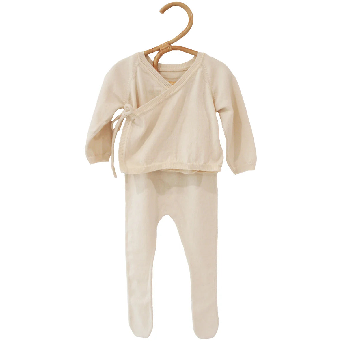 Alimrose Newborn Baby Knit Set Natural 0-3mths