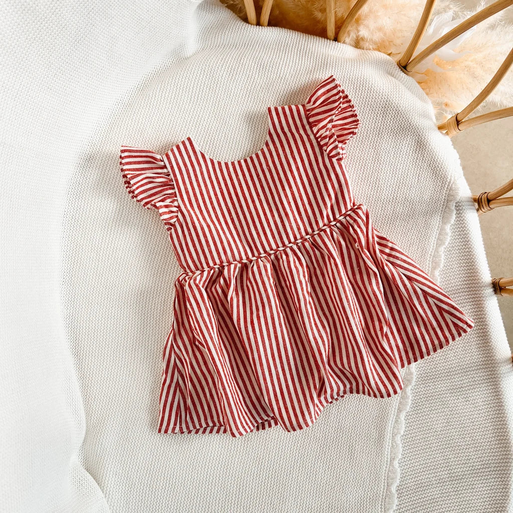 Blossom & Pear Candy Stripe Dress PRE-ORDER