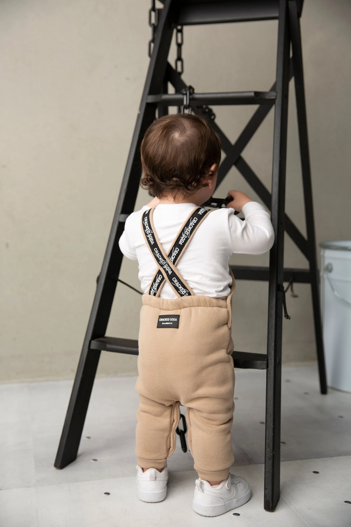 Cracked Soda Albie Overall Set Biscuit