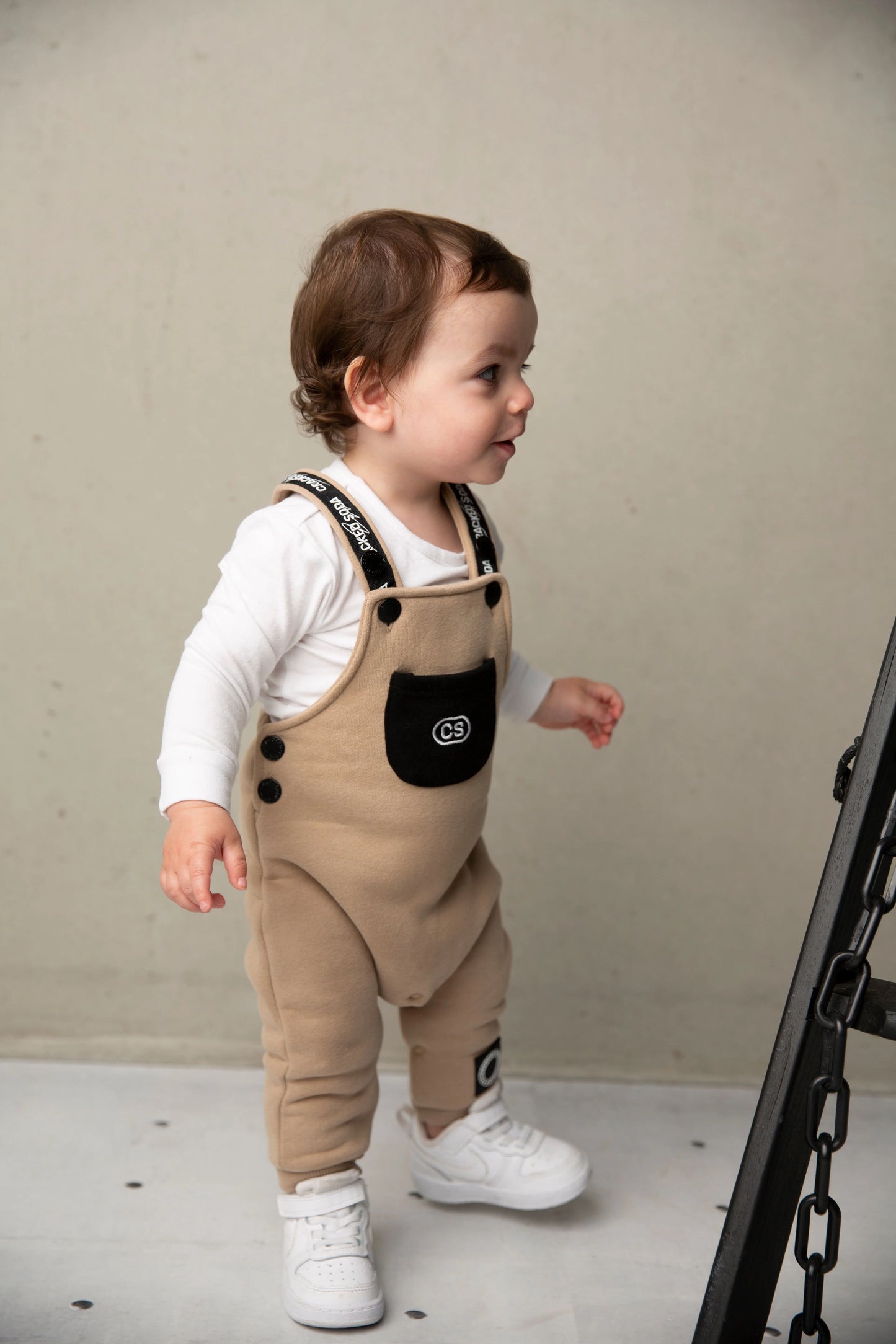 Cracked Soda Albie Overall Set Biscuit