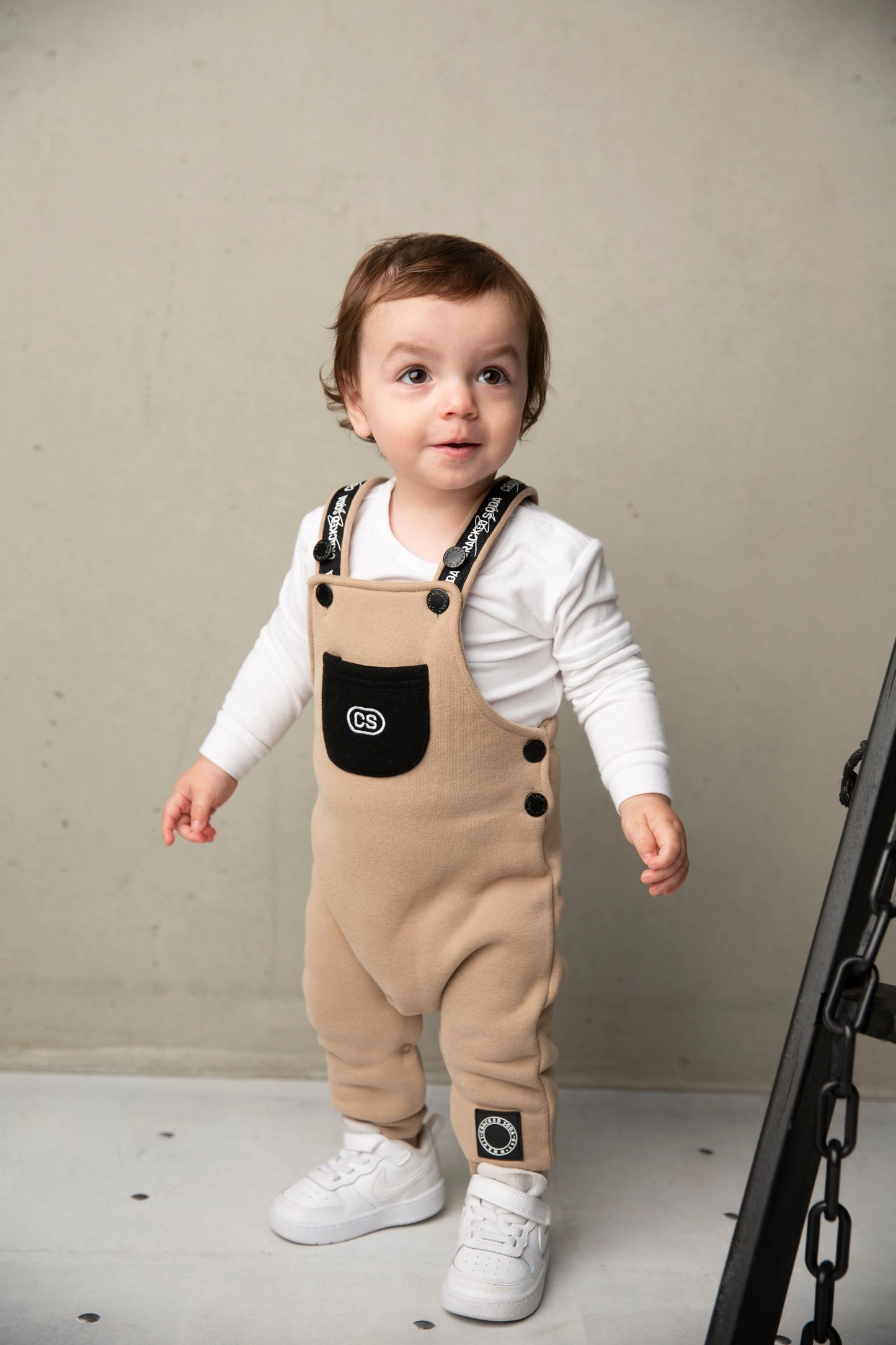 Cracked Soda Albie Overall Set Biscuit