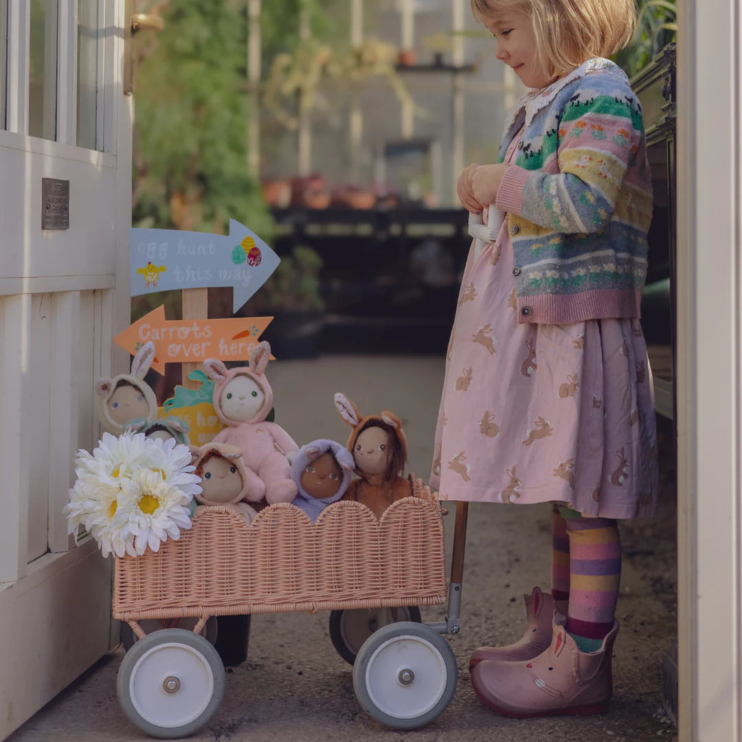 Olli Ella Petal Wonder Wagon Seashell Pink