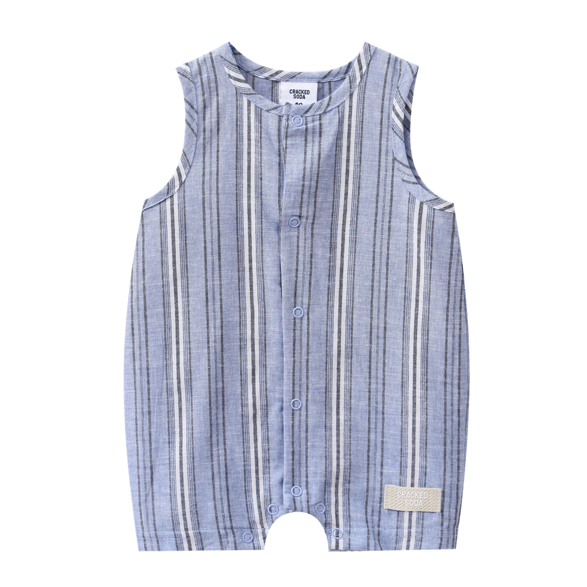 Cracked Soda Otis Summer Stripe Romper Inkstone