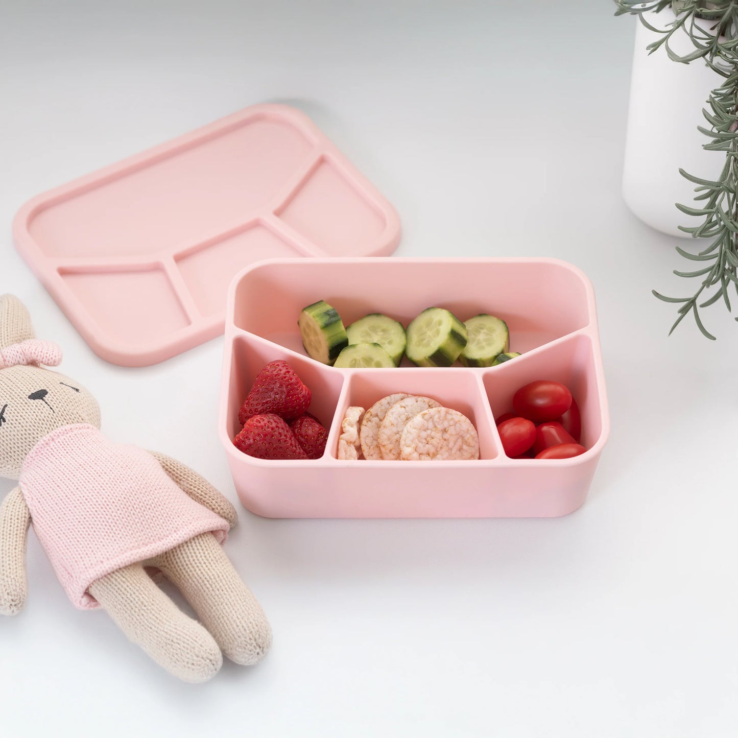 Living Textiles Silicone Lunch Box Large Pink