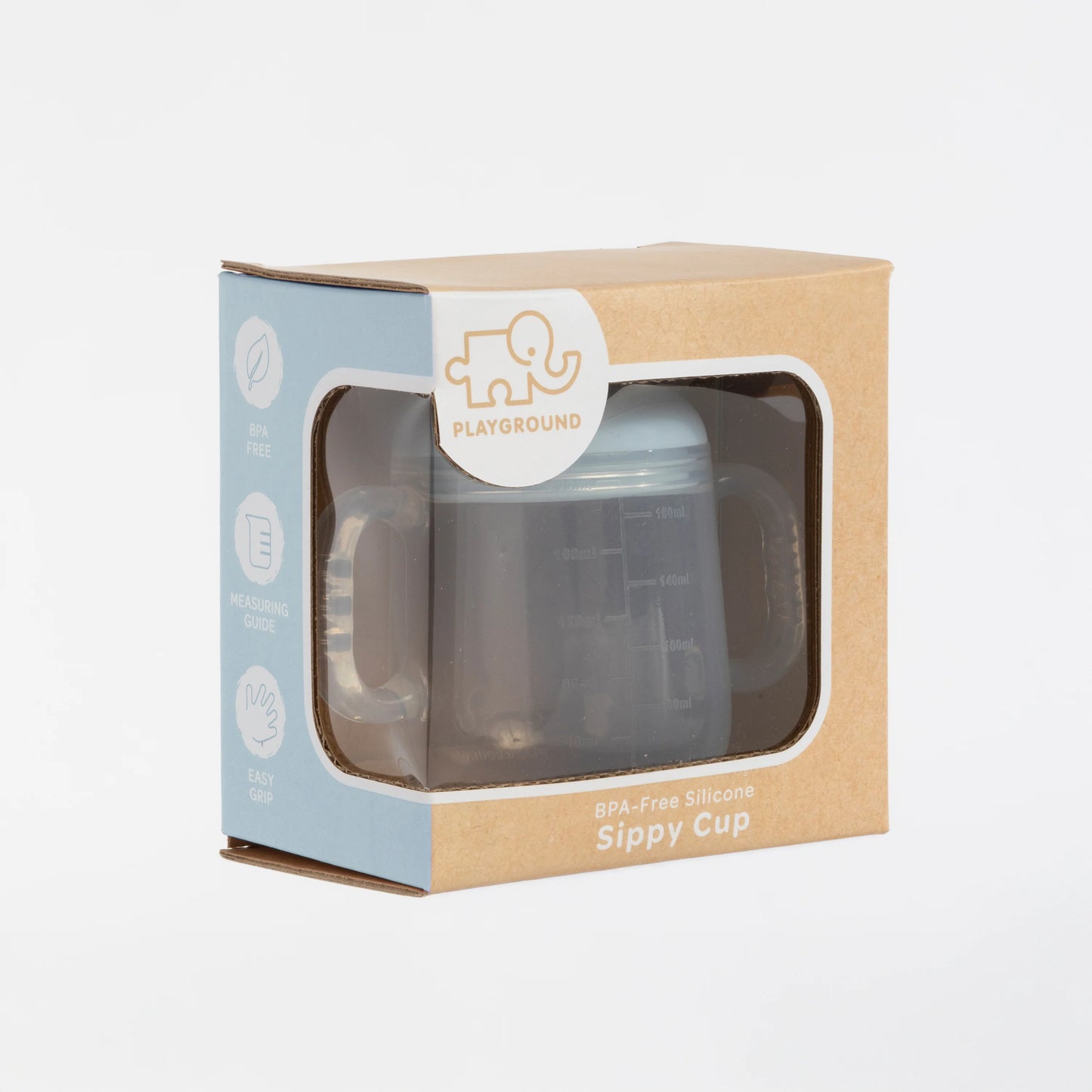 Living Textiles Silicone Sippy Cup Blue