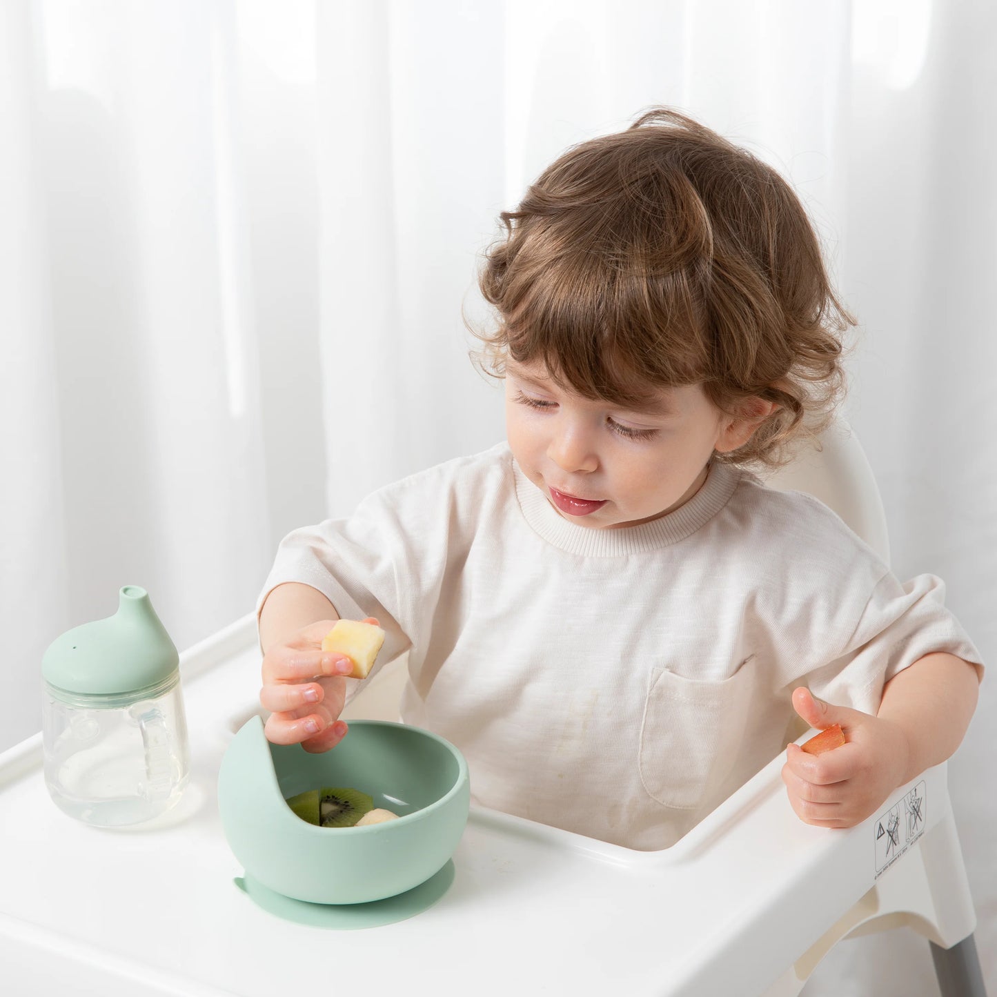 Living Textiles Silicone Bowl Sage