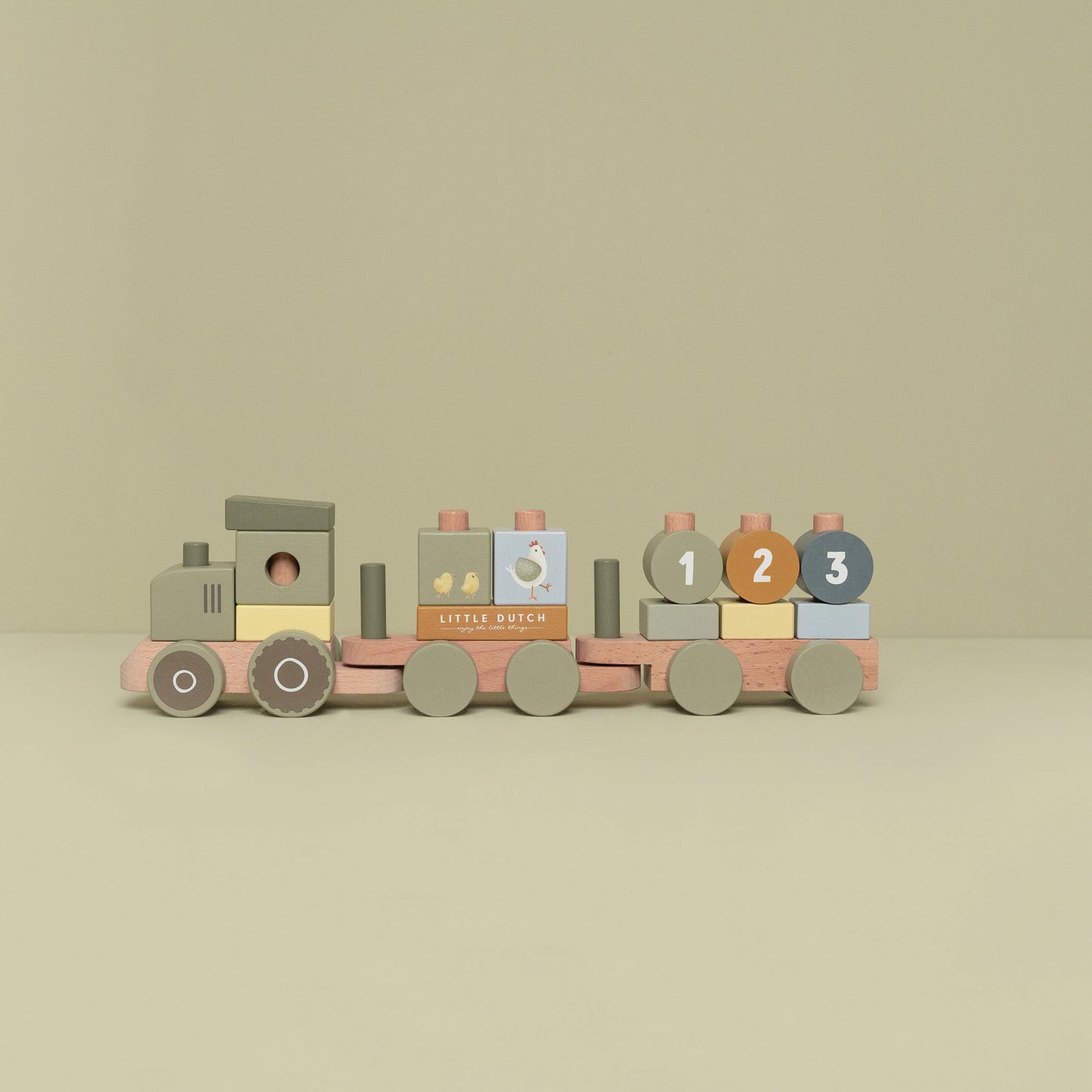 Little Dutch Little Farm Stacking Train Tractor