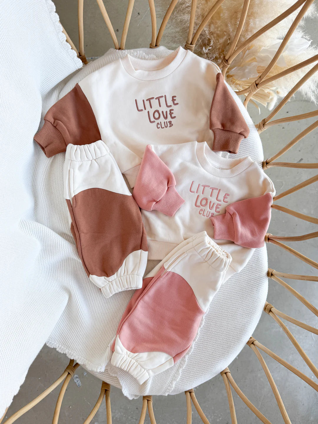 Blossom & Pear 'Little Love Club' Tracksuit Caramel Toffee