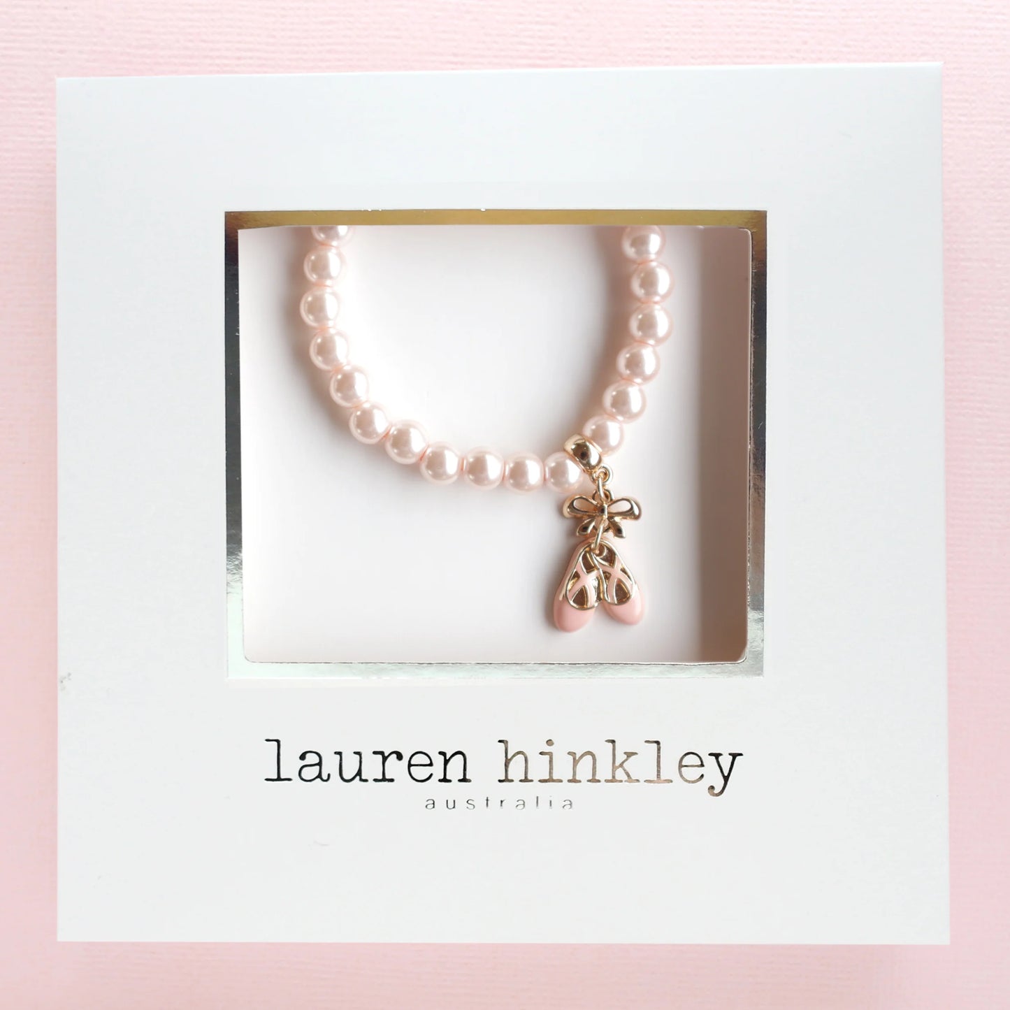 Lauren Hinkley Charm Bracelet | Pearl Ballet Slippers