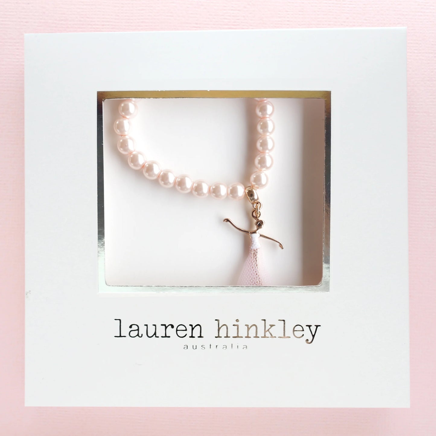 Lauren Hinkley Charm Bracelet | Pink Pearl Bella Ballerina