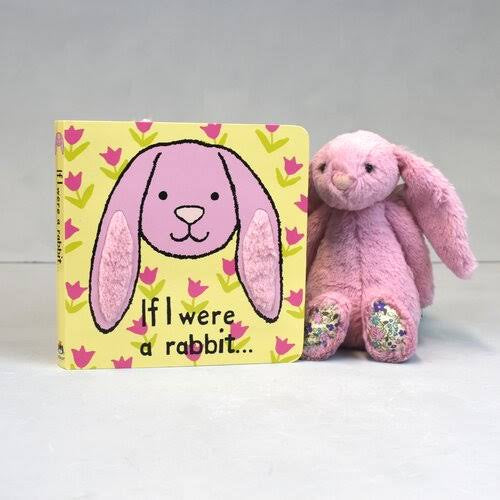 Jellycat If I Were A Rabbit Board Book Pink