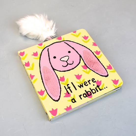Jellycat If I Were A Rabbit Board Book Pink