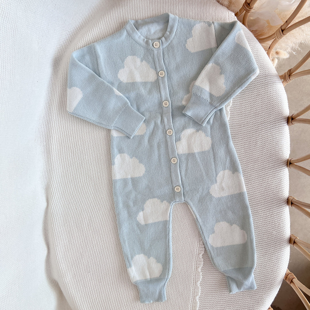 Blossom & Pear Little Dreamer Long Sleeve Knit Romper