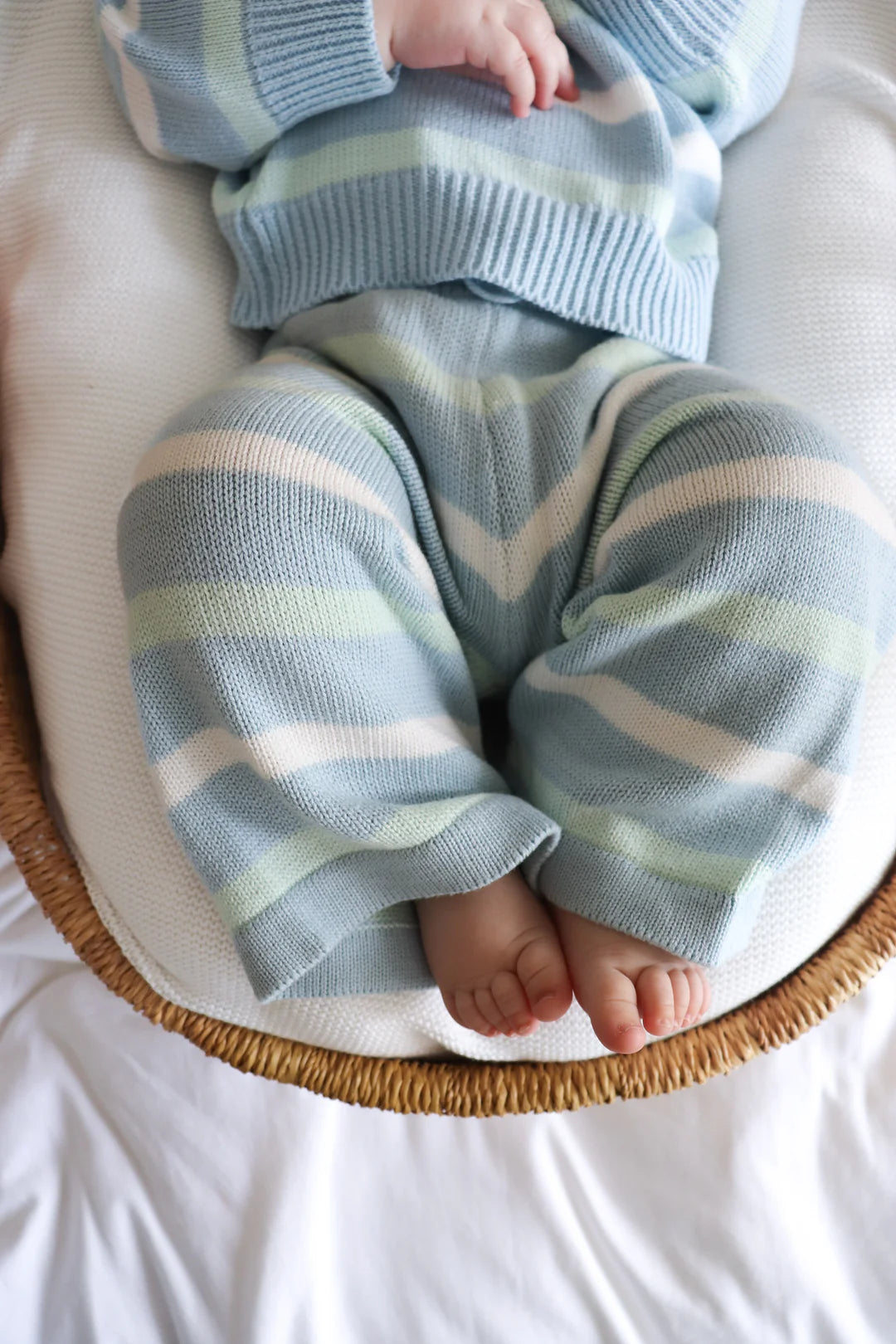 Blossom & Pear Mint Sherbet Knit 2 Piece Set Long Sleeve