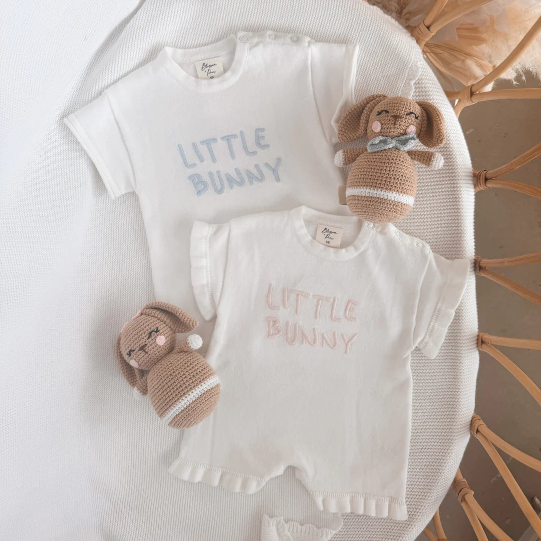 Blossom & Pear Little Bunny Playsuit Petal