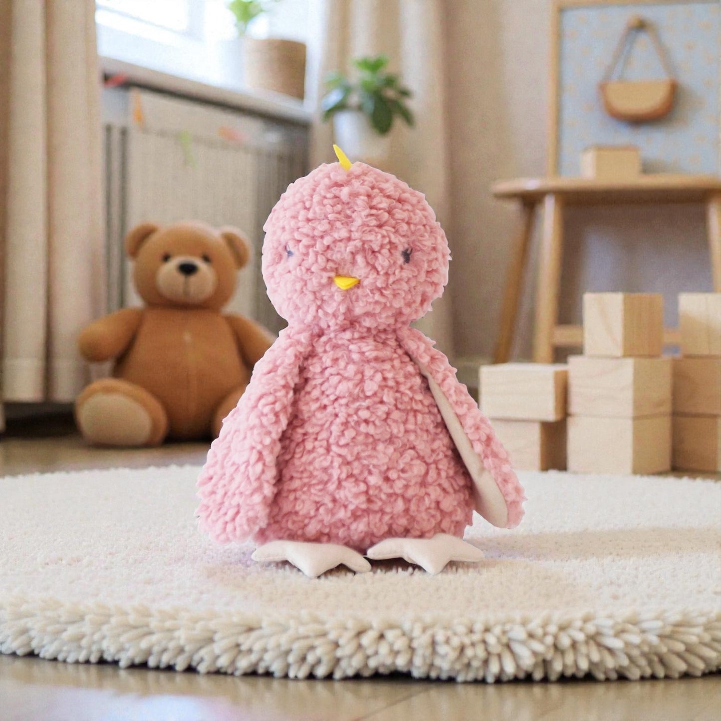 Alimrose Cuddly Baby Chick Pink